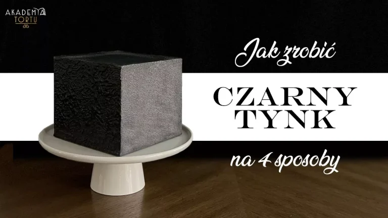 Jak zrobić czarny tynk do tortu