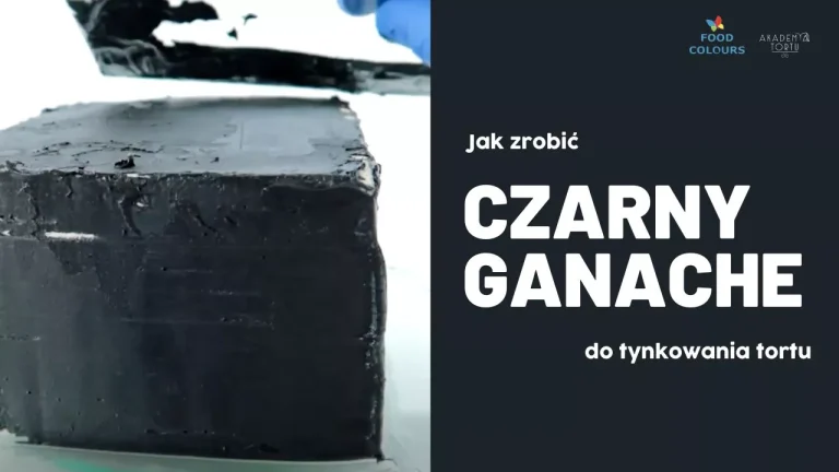 Jak zrobić czarny ganache do tortu