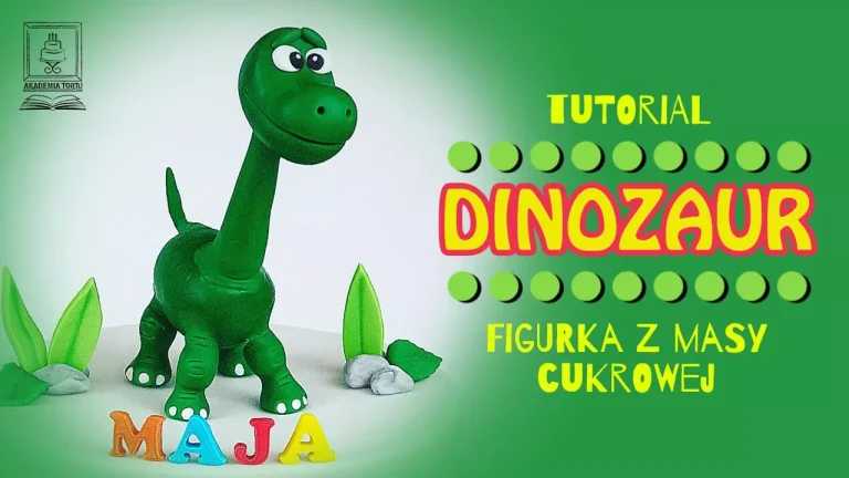 Dinozaur z masy cukrowej