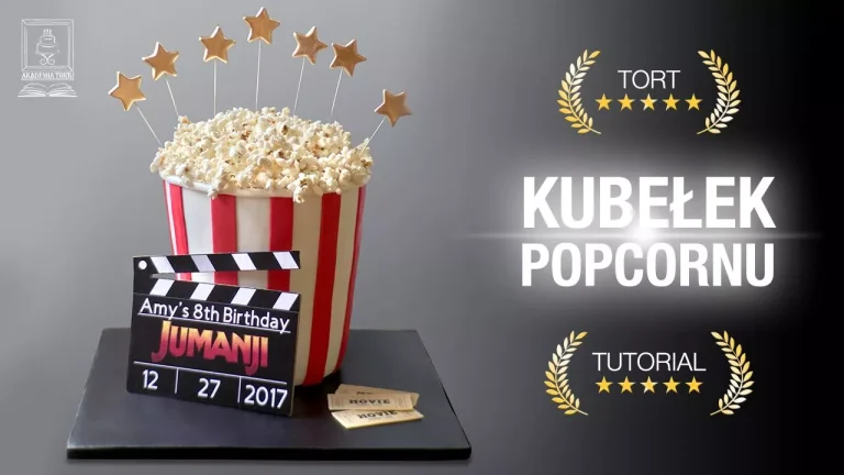 Tort kubełek popcornu