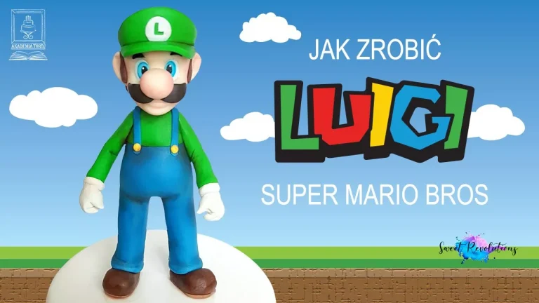 Luigi Super Mario Bros z masy cukrowej