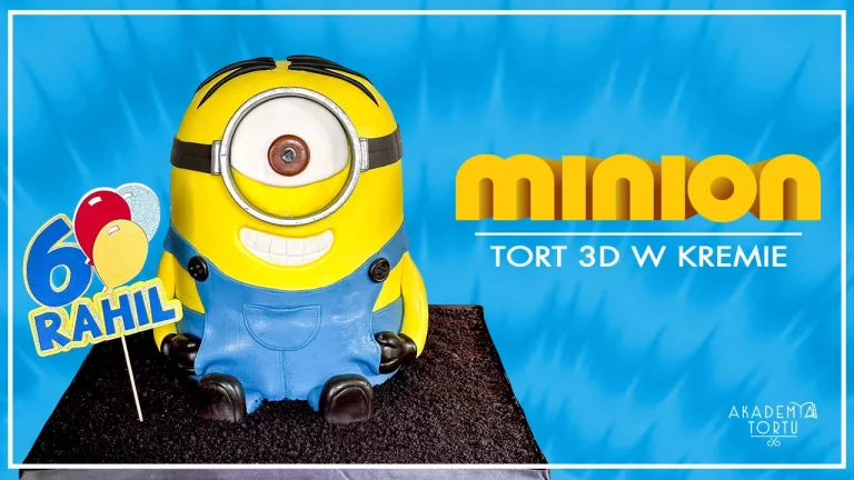 Tort minionek bez masy cukrowej