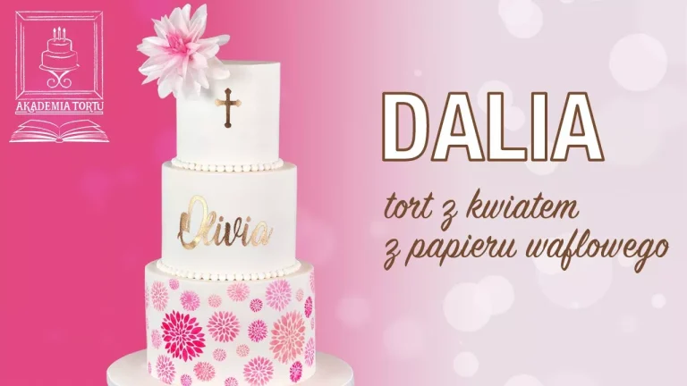 Dalia z papieru waflowego