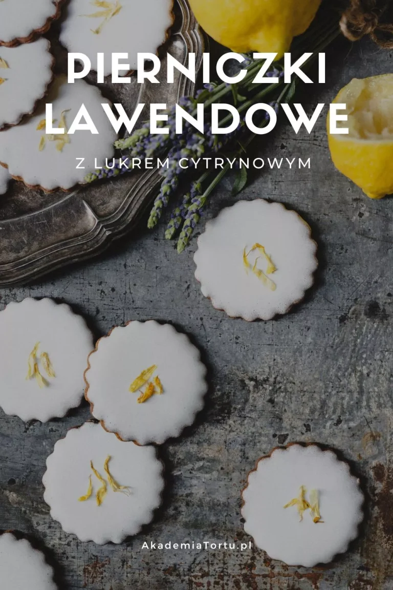 Pierniczki lawendowe z lukrem cytrynowym