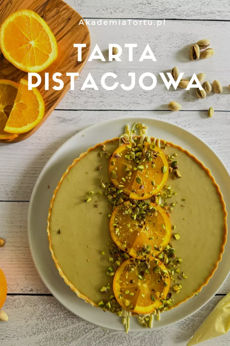 Tarta pistacjowa z pomarańczą