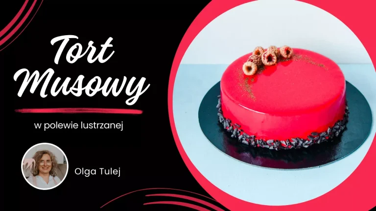 Tort musowy w polewie lustrzanej