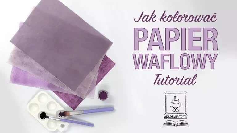 Jak kolorować papier waflowy